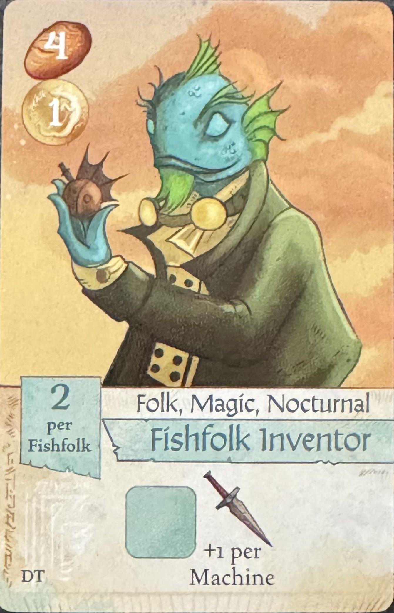 Creature Caravan: Fishfolk Inventor Creature Promo Card