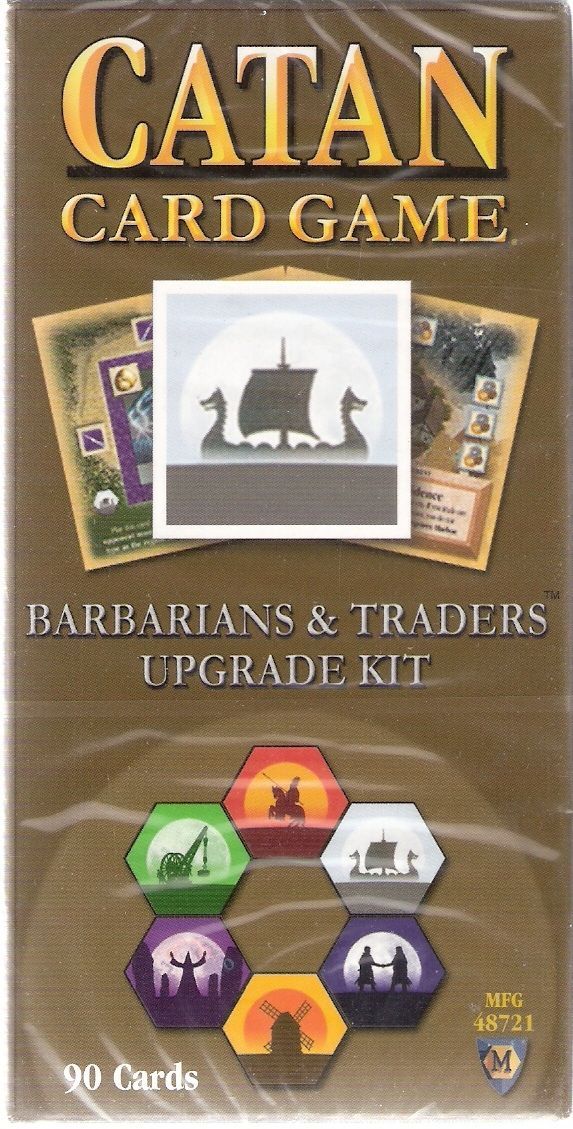 Settlers of Catan Card Game: Barbarians and Traders Upgrade Kit