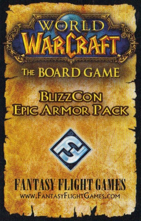 World of Warcraft: The Boardgame - BlizzCon Epic Armor Pack