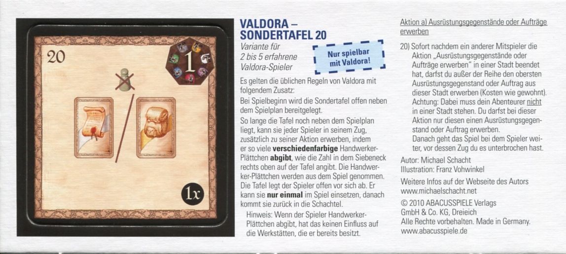 Valdora Special Board 20