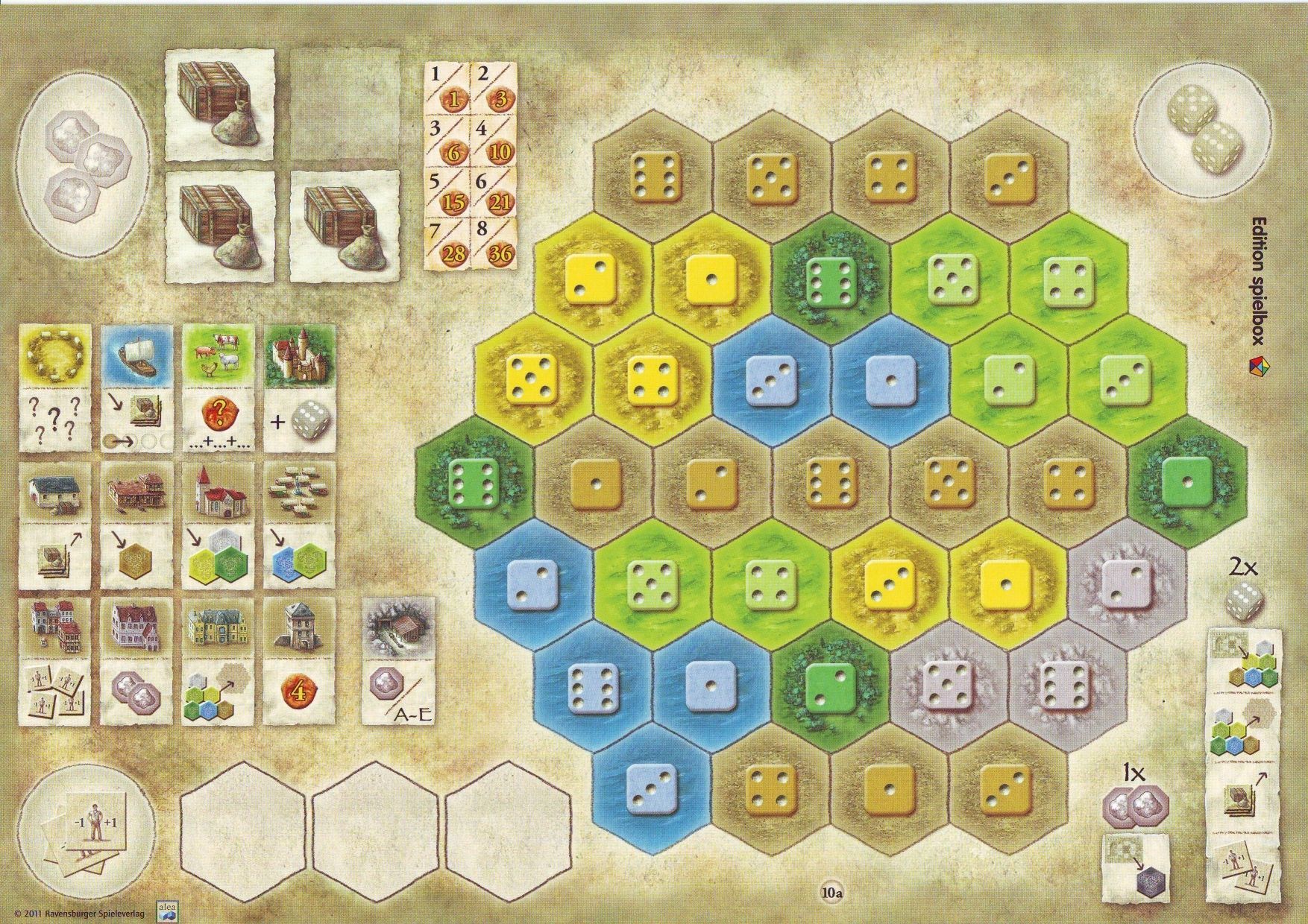 The Castles of Burgundy: 1st Expansion - New Player Boards