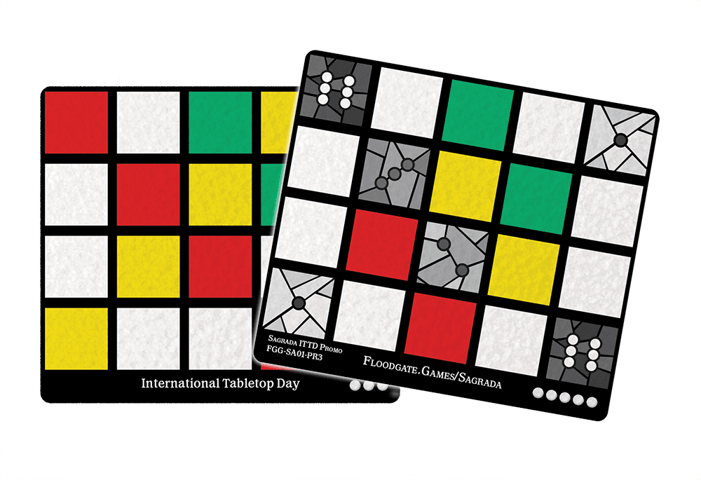 Sagrada: Promo 3 – International Tabletop Day Window Pattern Card