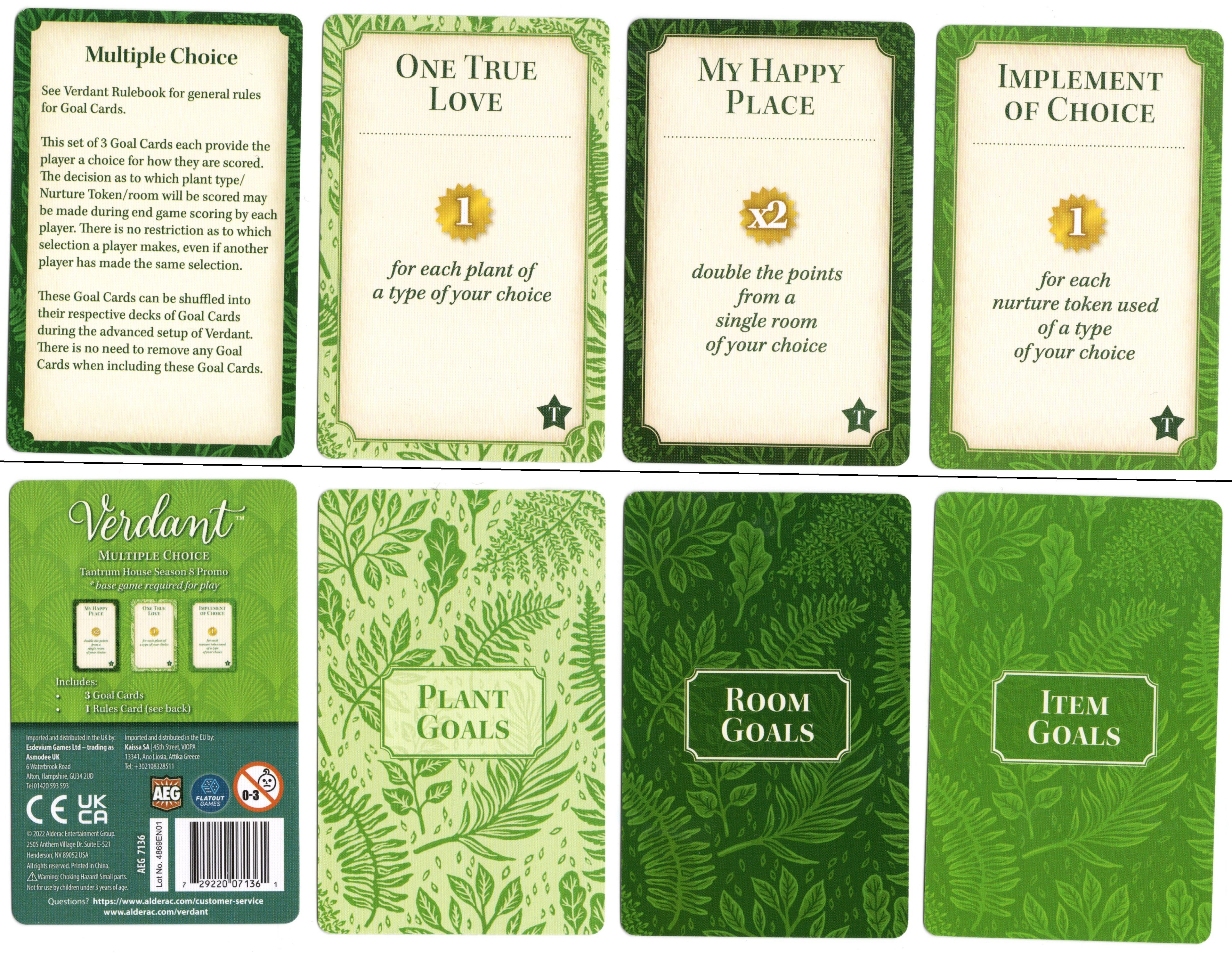 Verdant: Tantrum House Promo Cards